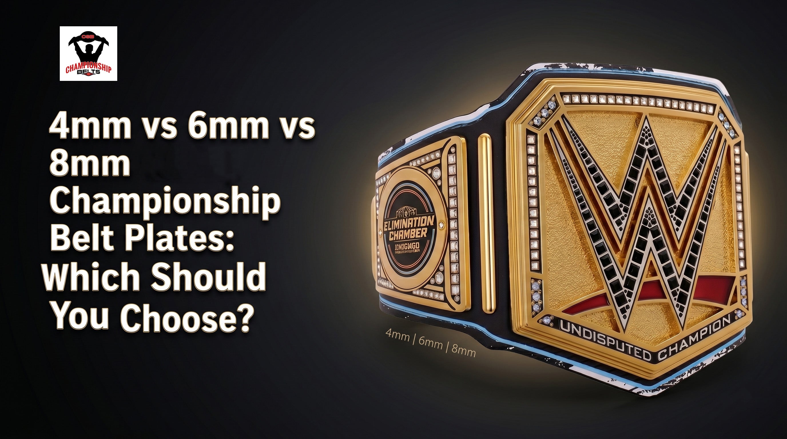 4mm vs 6mm vs 8mm Championship Belt Plates: Which Should You Choose?