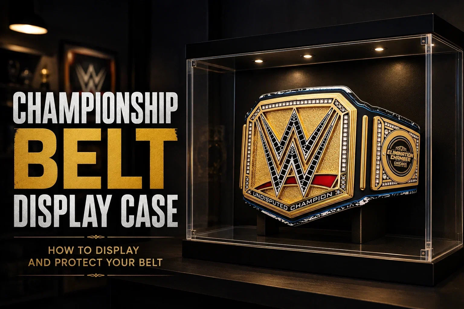 Championship Belt Display Case: How to Display Your Belt
