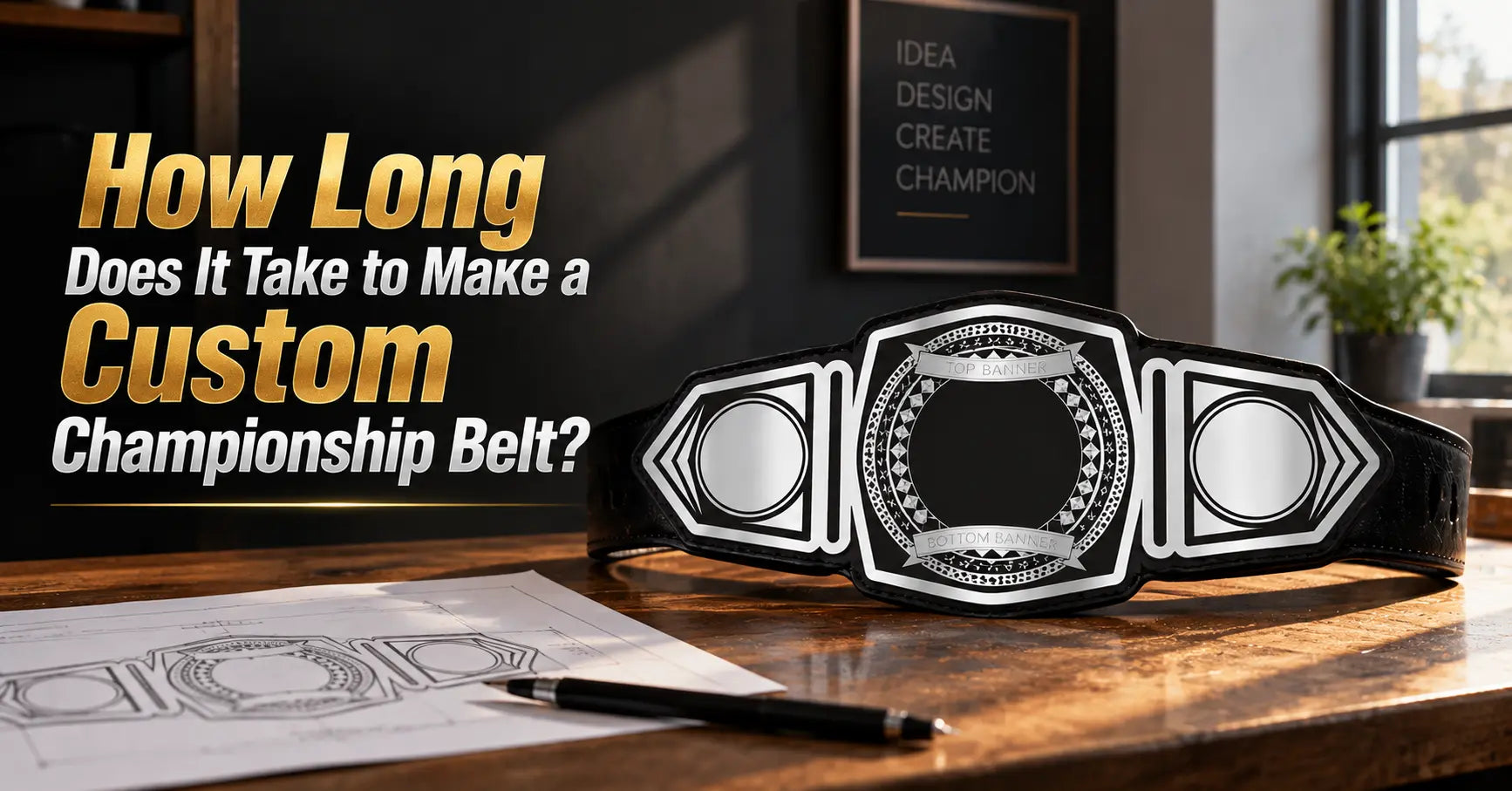 How Long Does It Take to Make Your Custom Championship Belt?