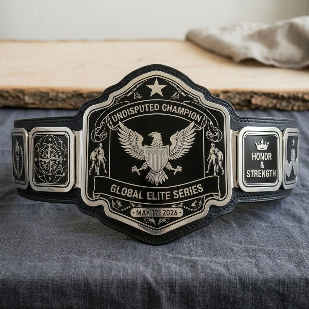 Custom Championship Belt With Text