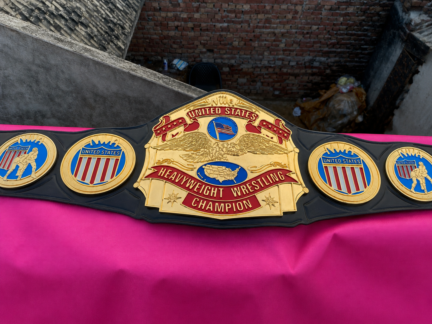 24K CNC United States Heavyweight Wrestling Championship Belt
