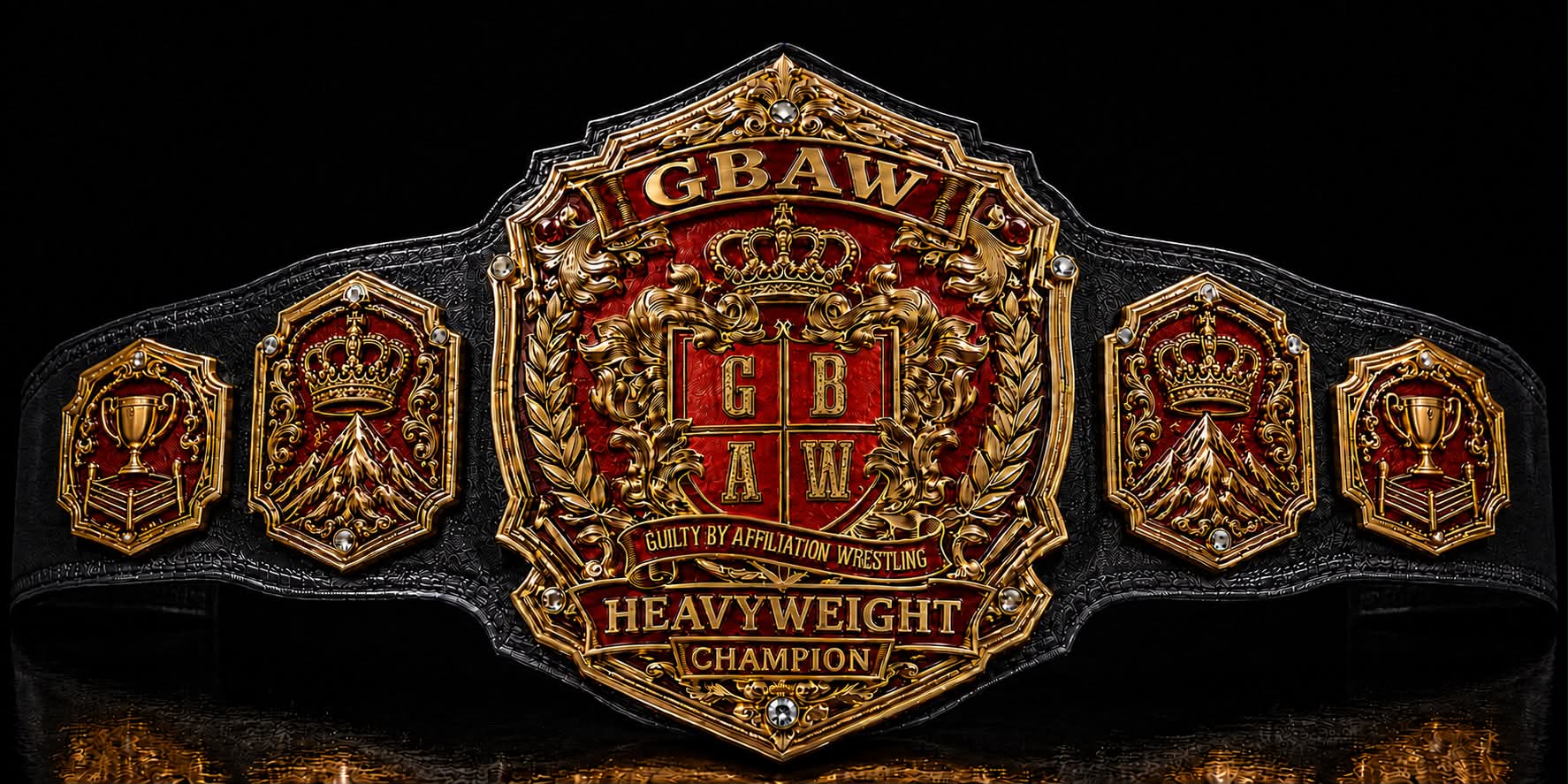 Guilty By Affiliation Championship Wrestling Belt