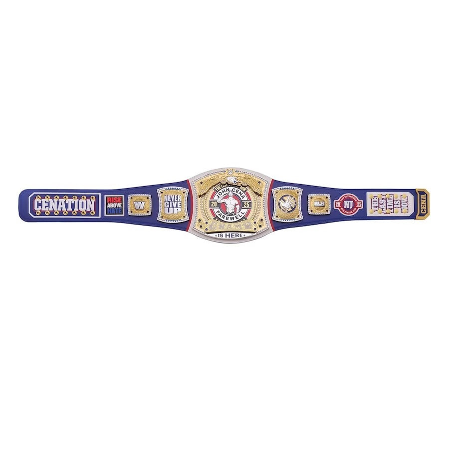 John Cena Farewell Tour SummerSlam 2025 Blue Spinner Championship Replica Title Belt Championship Belts Online