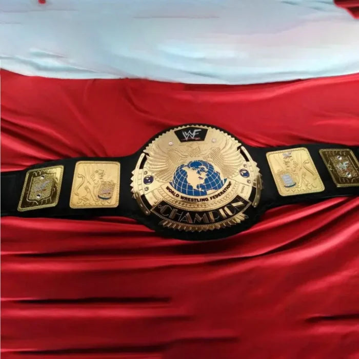 \WWF BIG EAGLE BLOCK LOGO Scratch Brass Championship Belt