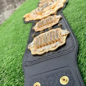IWGP V4 Belt for Sale  16mm Zinc CNC Detailed  4layers in 24K Gold with CZ stones Heavyweight Championship Replica