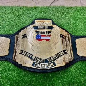 WCW United States Heavyweight Championship Replica Title Belt  4mm CNC HD Detailed  24K Gold