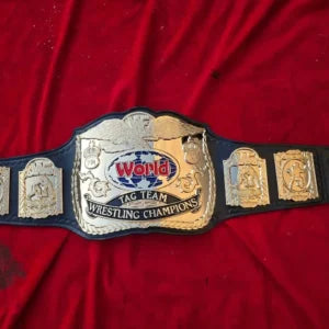 WWF World Tag Team Championship Belt  4MM Zinc CNC Detailed  24K Gold Plated Replica