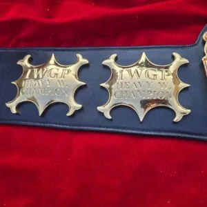 IWGP International Wrestling Championship Belt  12MM CNC 3D 24K Gold Plates