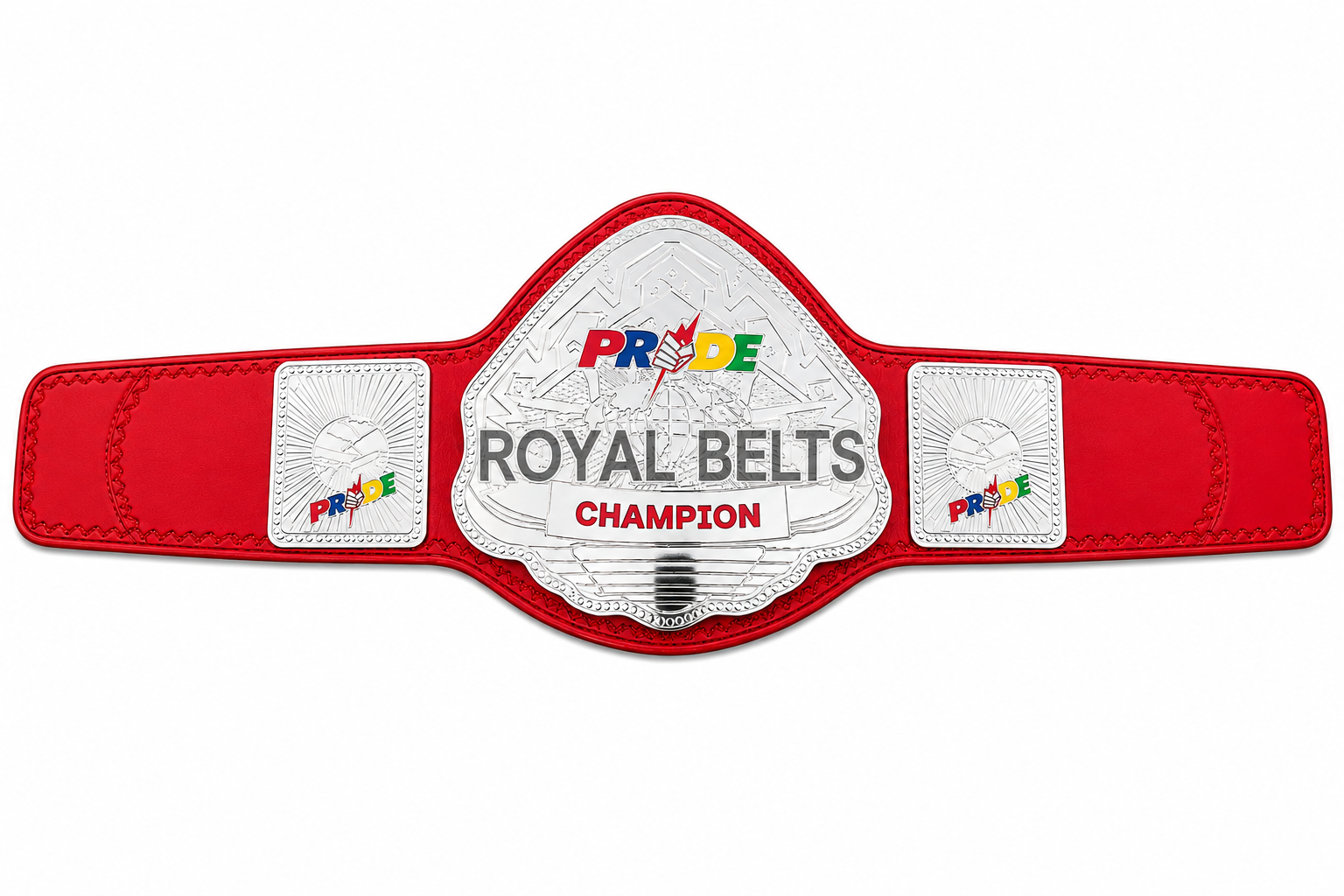 Pride Heavyweight Wrestling Championship Title Belt Adult Size Brass Plated