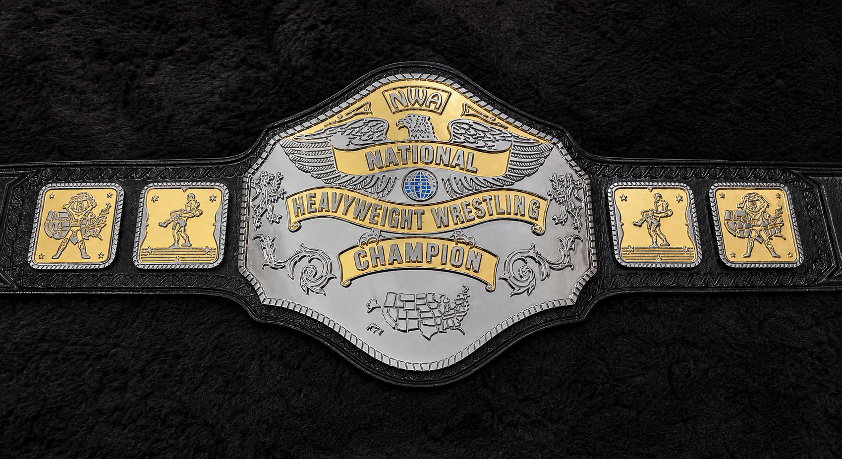 NWA National Heavyweight Wrestling Championship Title Belt HD CNC