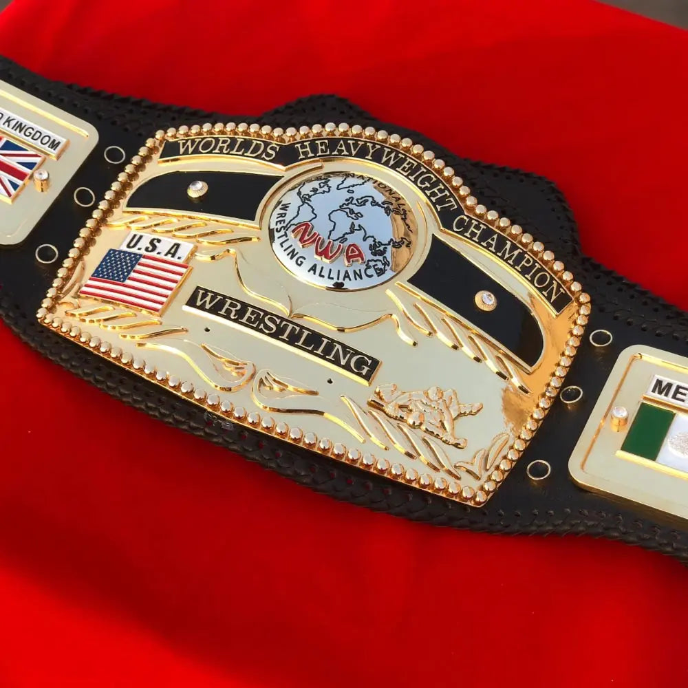 NWA Premium Domed Globe CNC Championship Belt Championship Belts Online