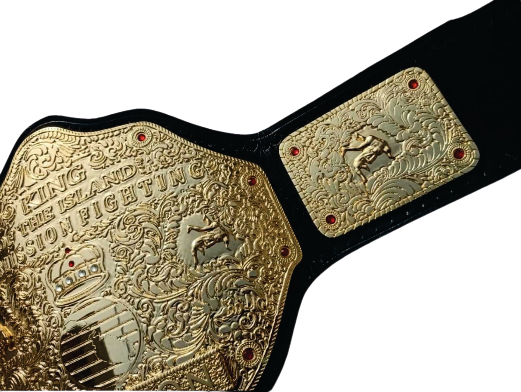 Big Gold King of the Island Submission Fighting Custom Custom Championship Wrestling Belt Championship Belts Online