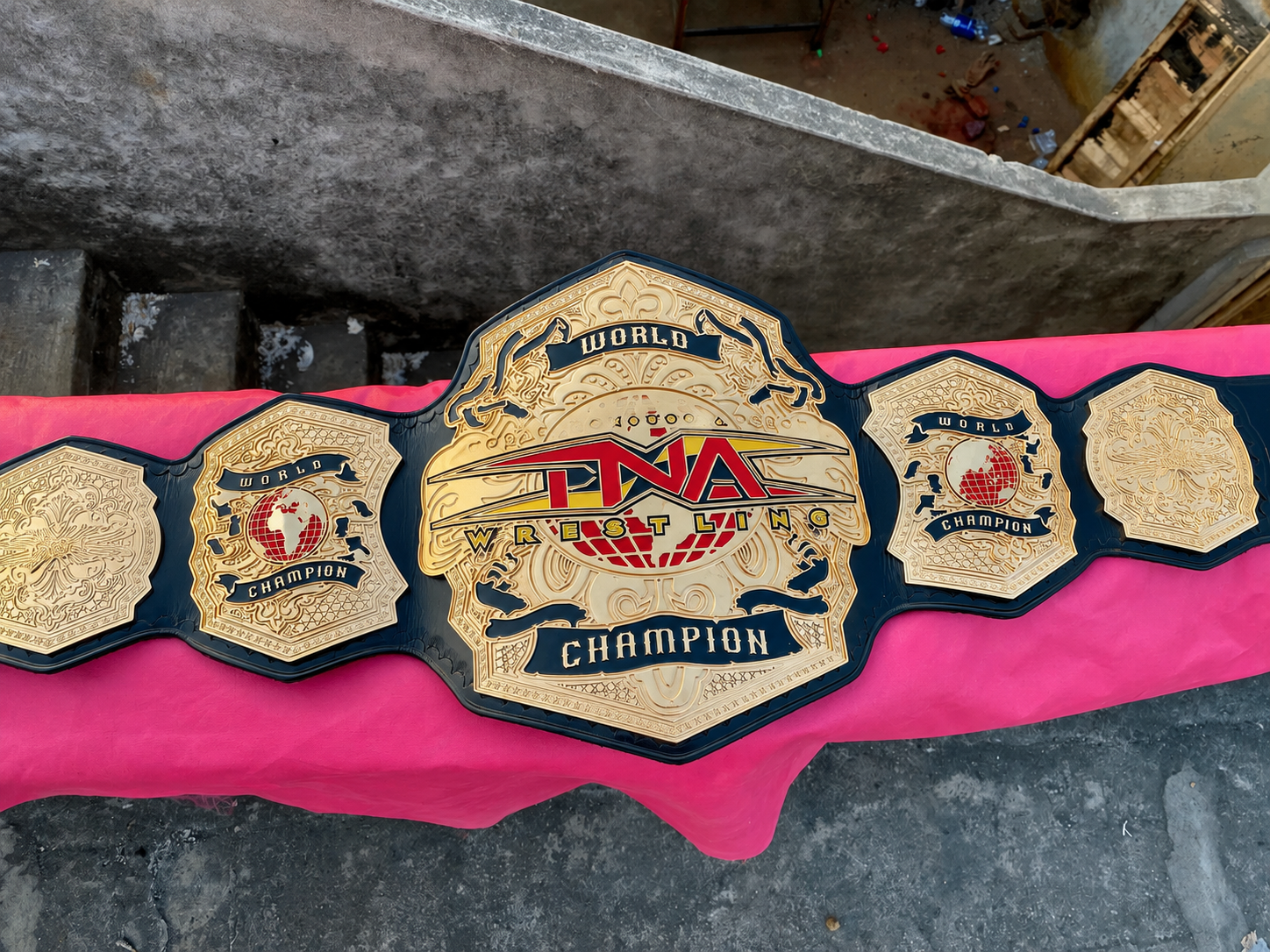 The 24K GOLD TNA World Champion Premium CNC Championship Belt Replica