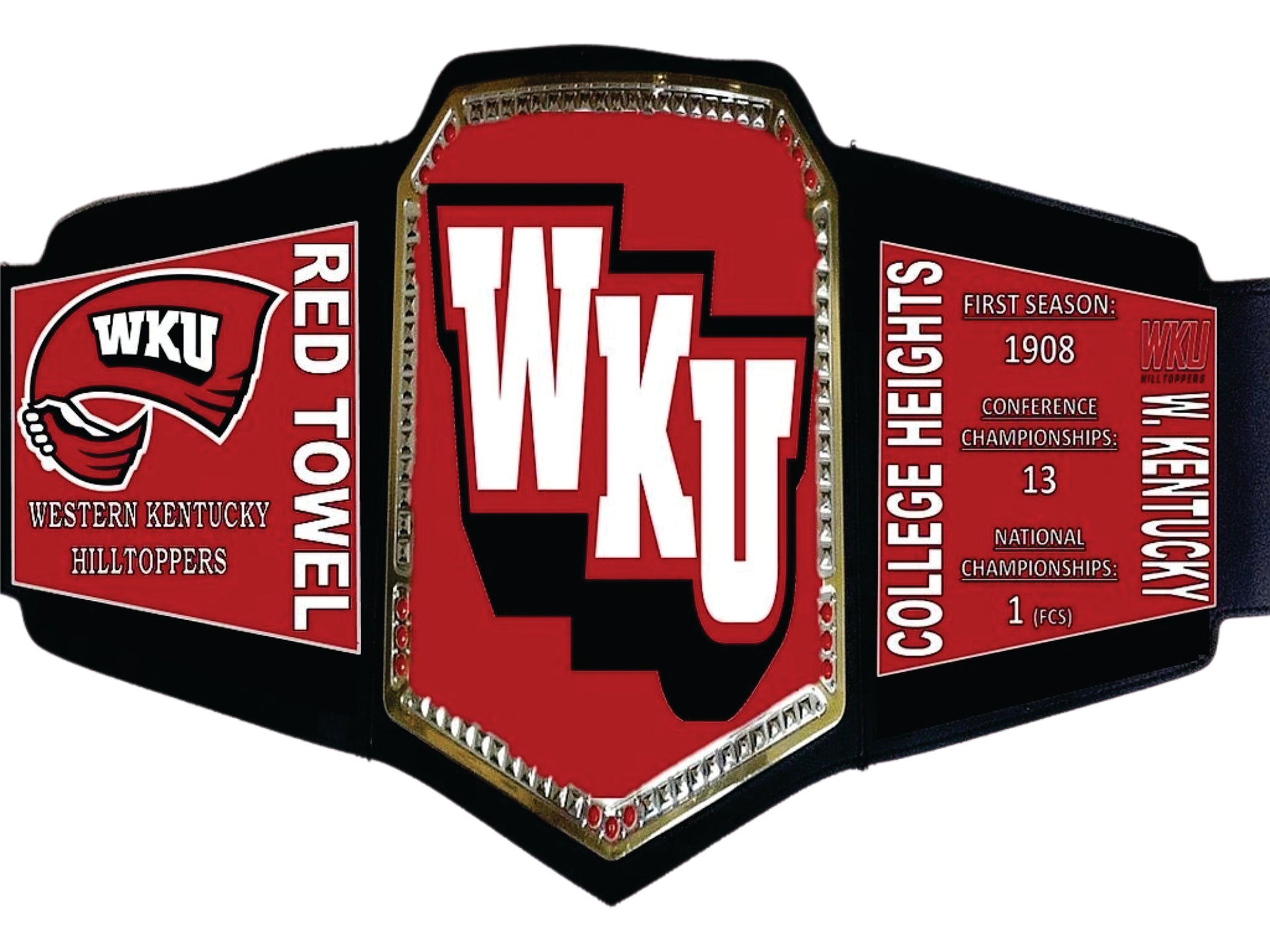 Western Kentucky Hilltoppers WWE College Legacy Title Belt Championship Belts Online