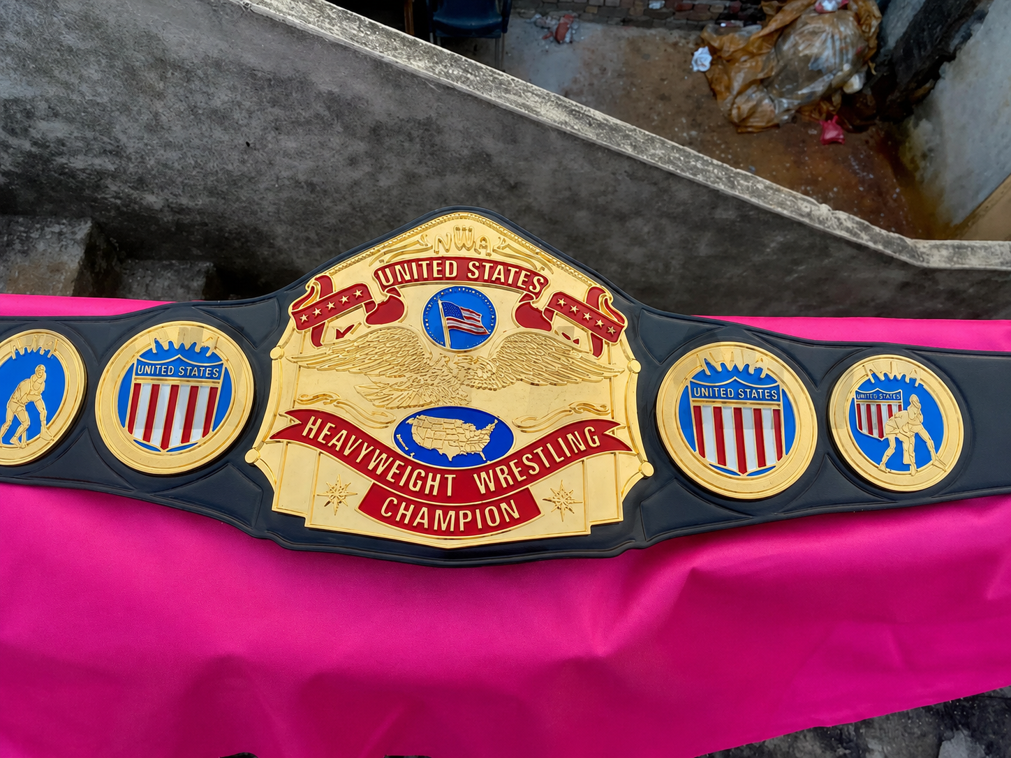 24K CNC United States Heavyweight Wrestling Championship Belt