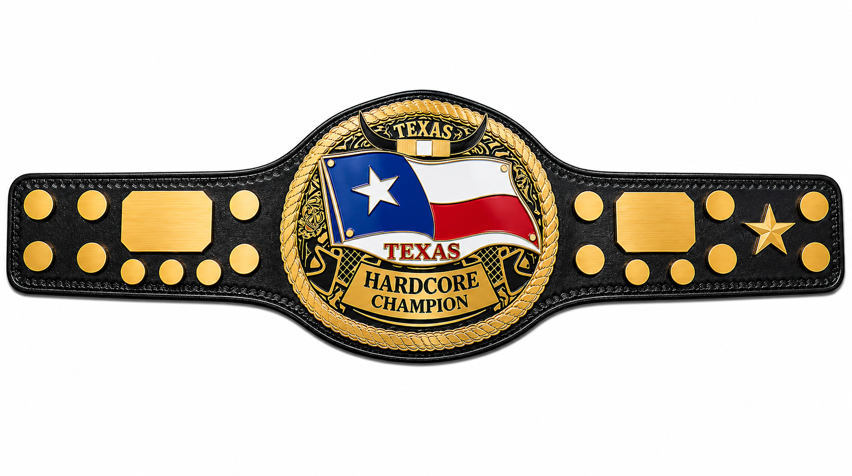 New Custom Texas Hardcore Championship Title Belt Adult Size