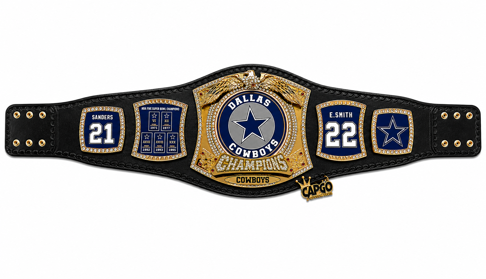 New Customise Spinner Dallas Cowboys Championship belt Adult Size