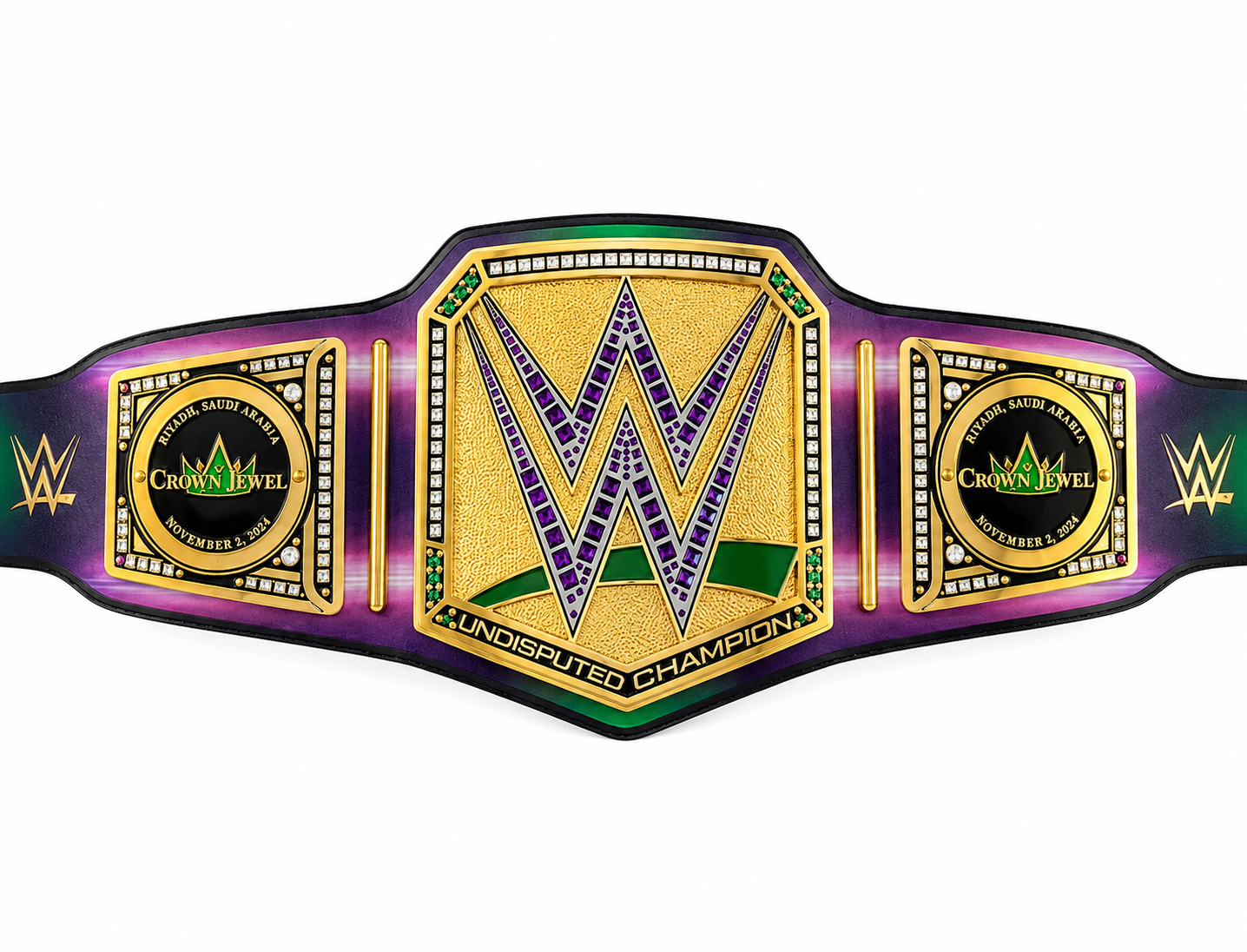 WWE Crown Jewel Undisputed Championship Replica Belt  Purple Edition