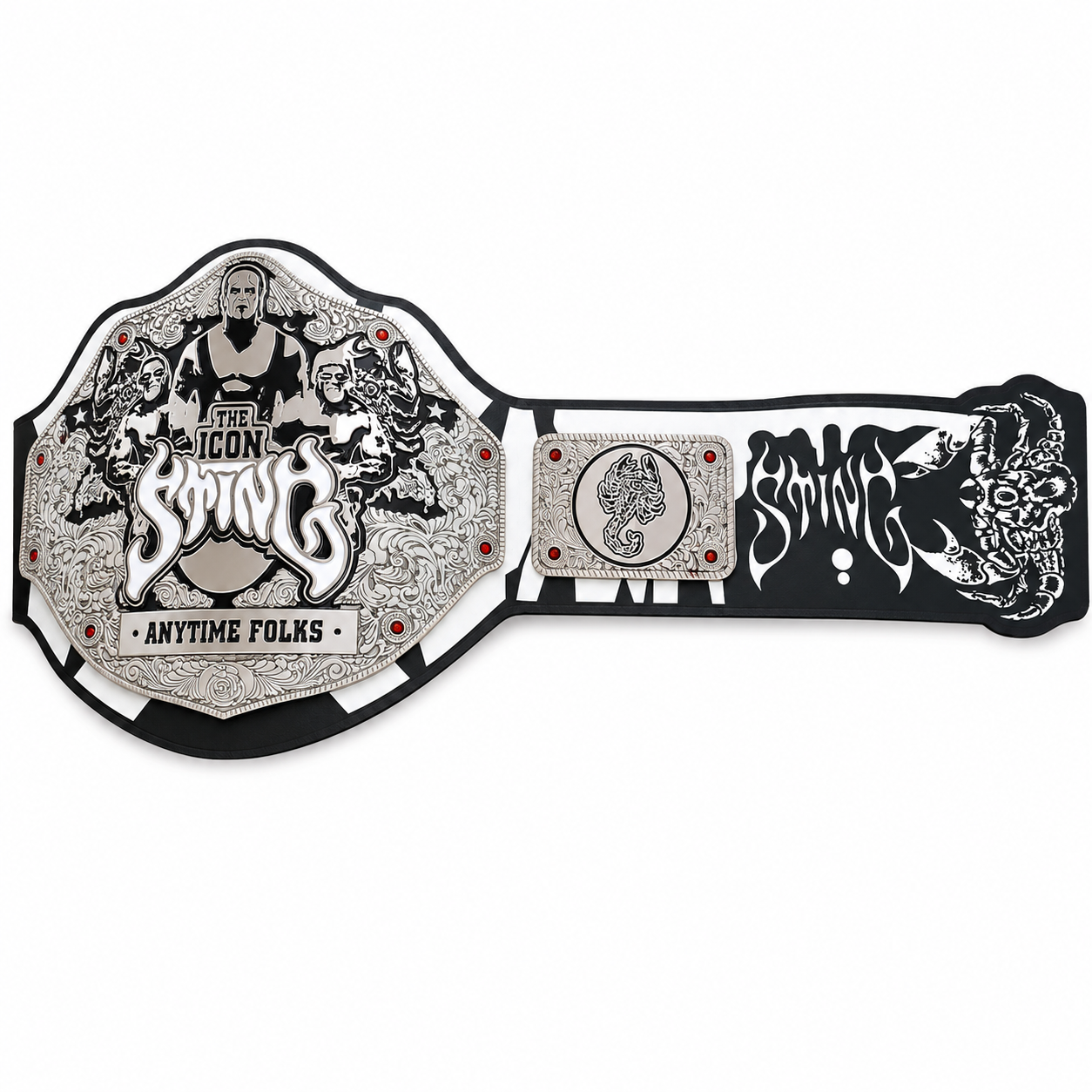 Custom Sting Big Gold Heavyweight Championship Belt Wrestling Title