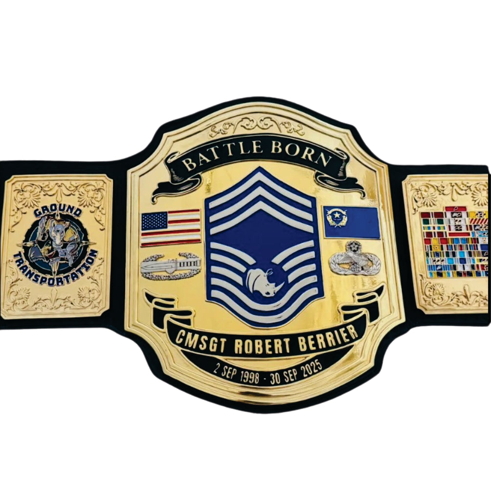 Battle Born CMSGT Robert Berrier Championship Belt Championship Belts Online