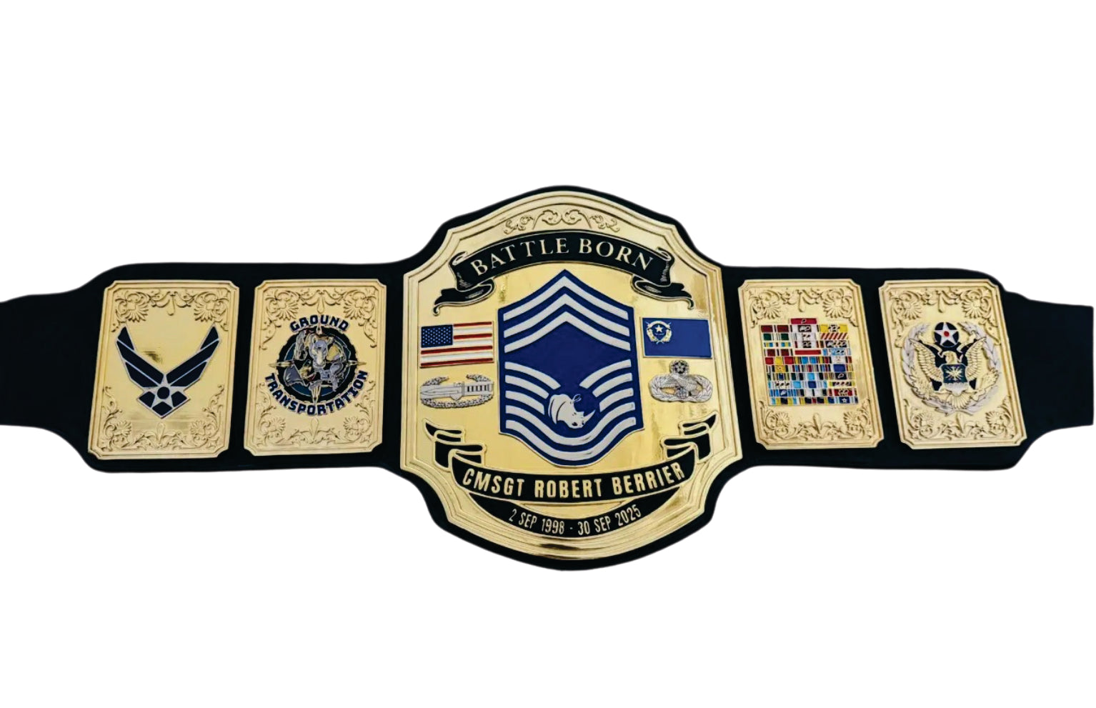 Battle Born CMSGT Robert Berrier Championship Belt Championship Belts Online