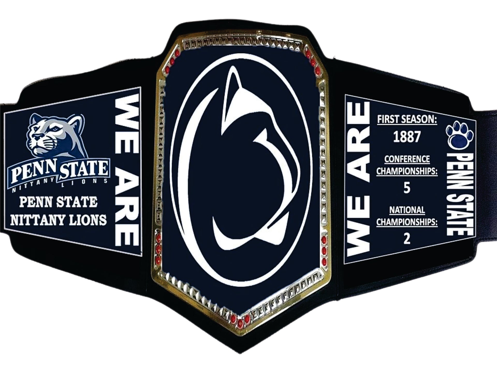 Penn States Nittany Lions WWE College Legacy Title Belt Championship Belts Online