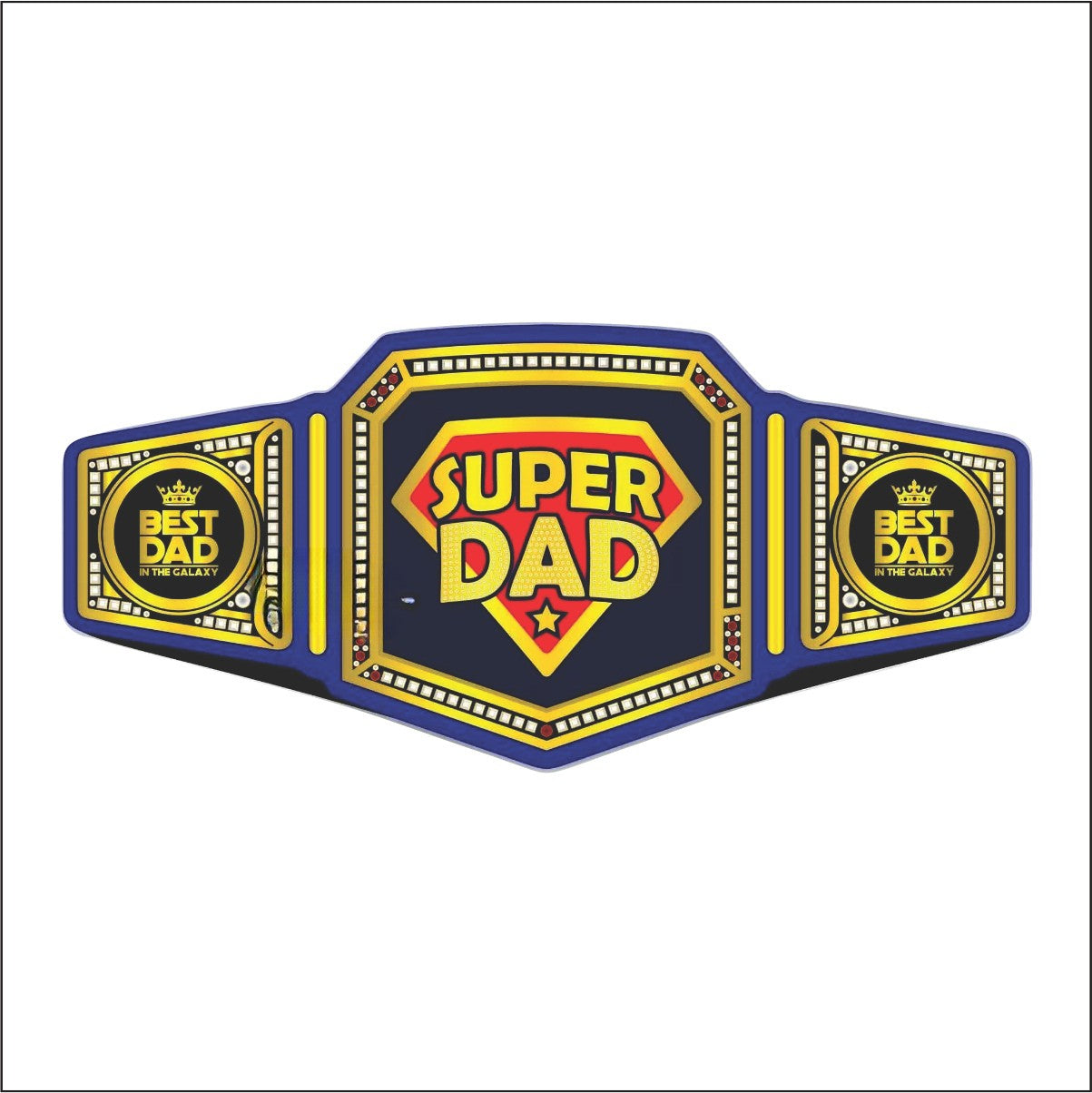 Super Dad Championship Belt Fathers Day Gift Championship Belts Online