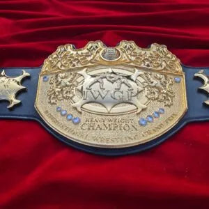 IWGP International Wrestling Championship Belt  12MM CNC 3D 24K Gold Plates