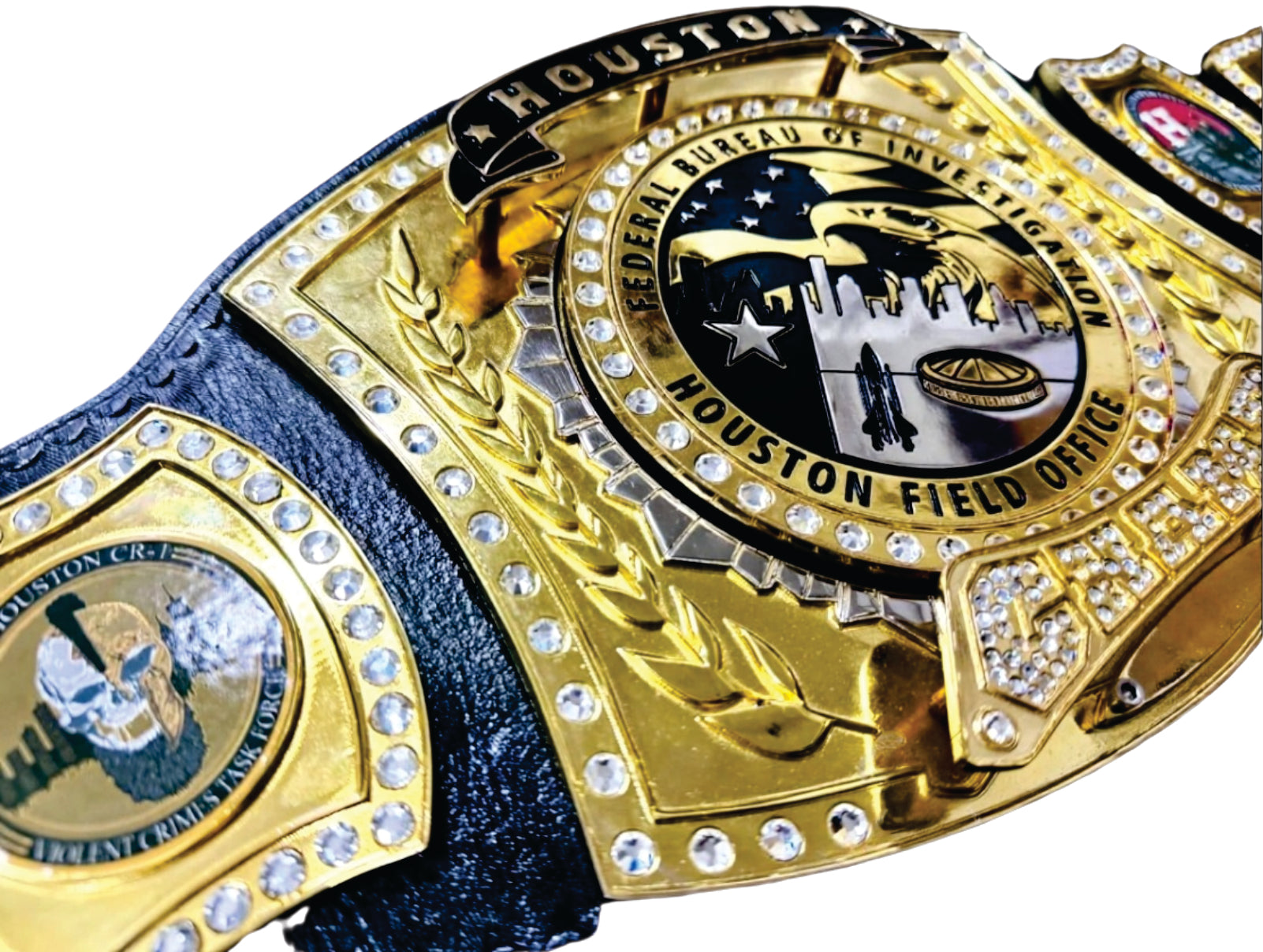 Houston Spinner Black Federal Bureau of Investigation Champion Championship Belt Championship Belts Online