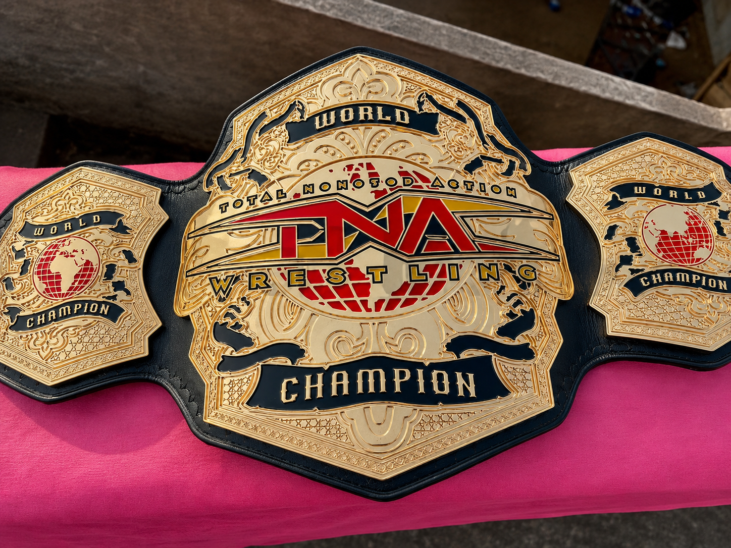 The 24K GOLD TNA World Champion Premium CNC Championship Belt Replica