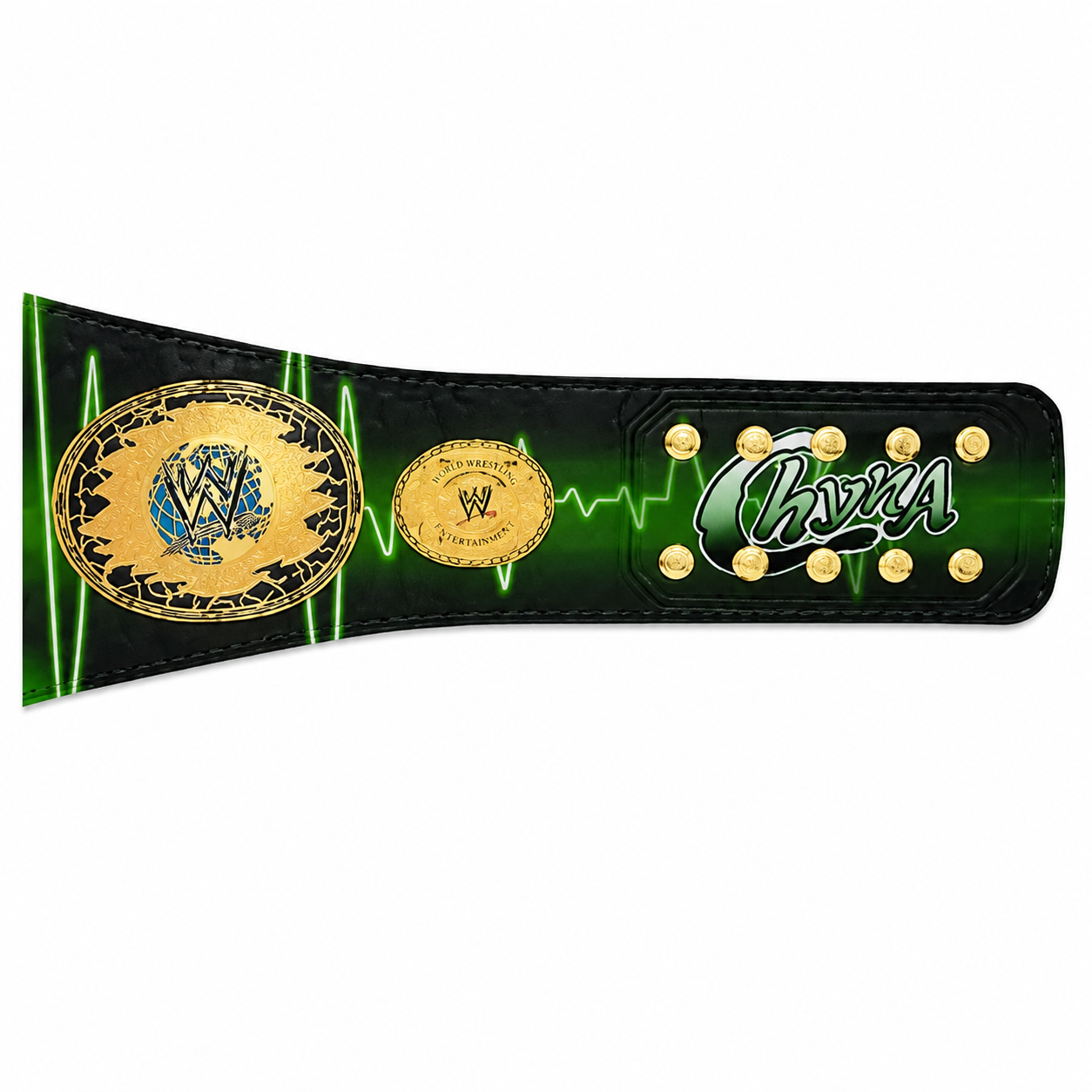 WWE Chyna Womens Championship Replica Belt  Black  Green Edition