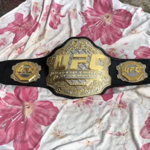 UFC Triple Stack CNC Made Championship Belt  24K Gold  Dual Plated Replica