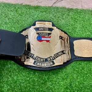 WCW United States Heavyweight Championship Replica Title Belt  4mm CNC HD Detailed  24K Gold
