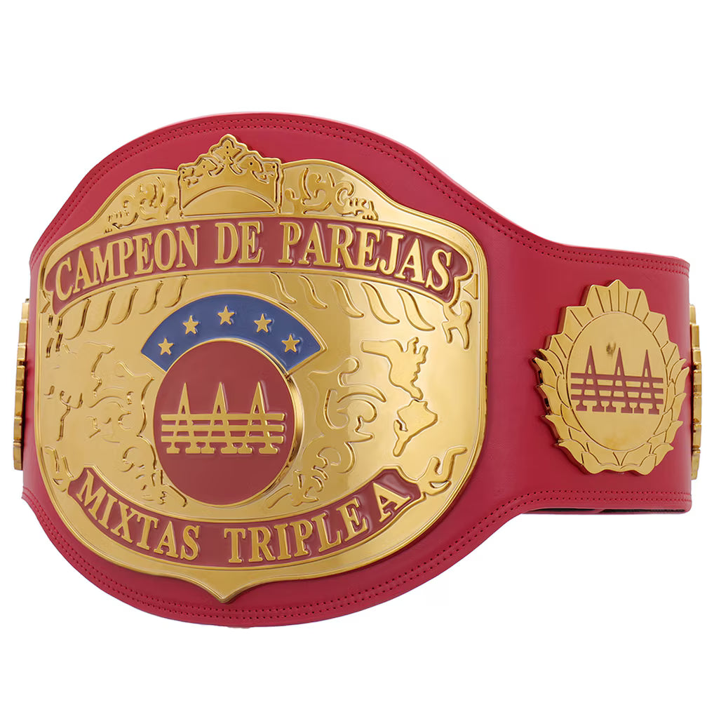 AAA World Mixed Tag Team Championship Replica Title Belt