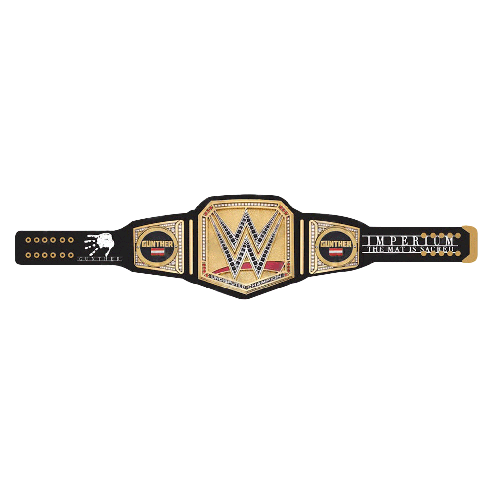 Gunther The Ring General Signature Series Belt (Black Strap) Championship Belts Online