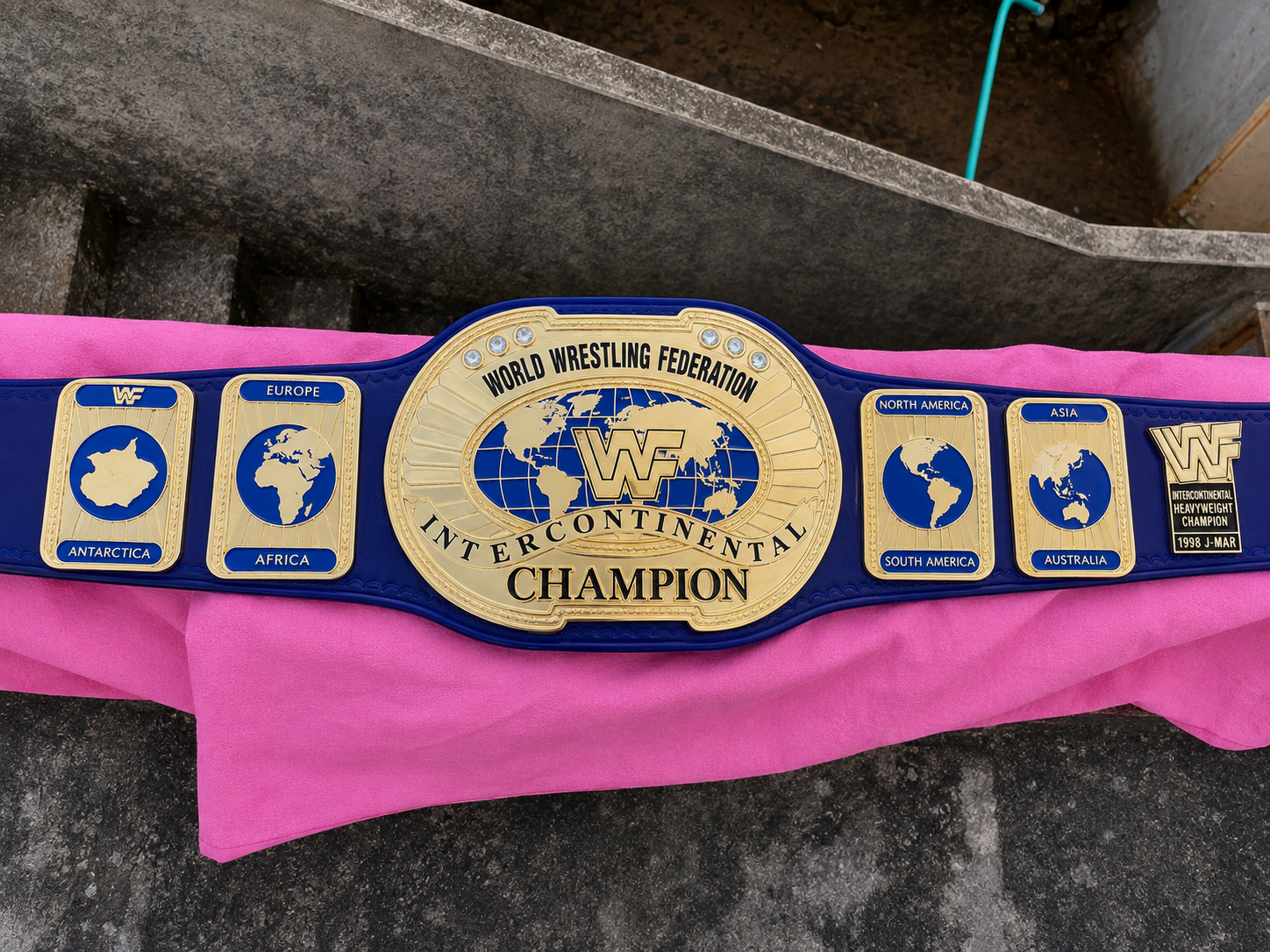 24K CNC WWF Intercontinental Championship Belt