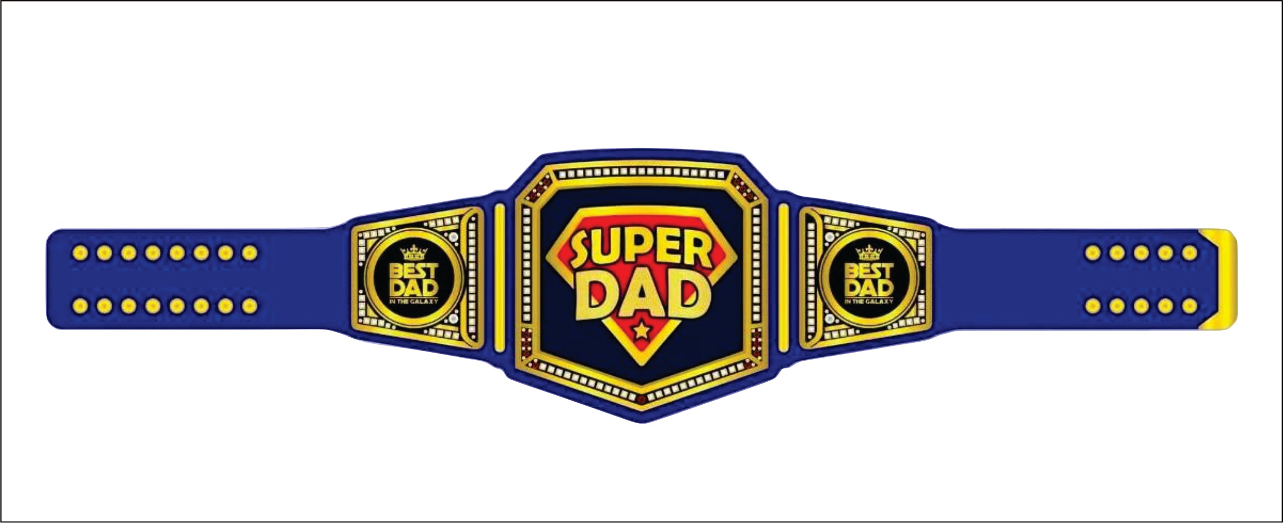 Super Dad Championship Belt Fathers Day Gift Championship Belts Online