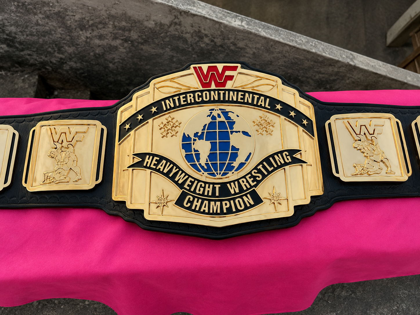 The 24K GOLD WWF Intercontinental World Premium CNC Championship Belt Replica