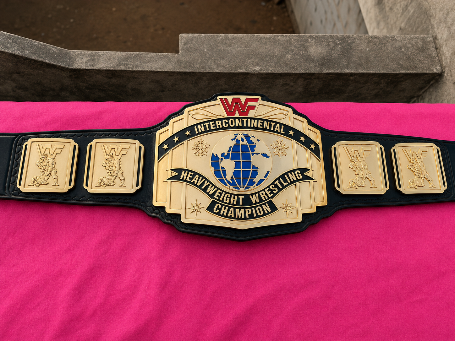 The 24K GOLD WWF Intercontinental World Premium CNC Championship Belt Replica