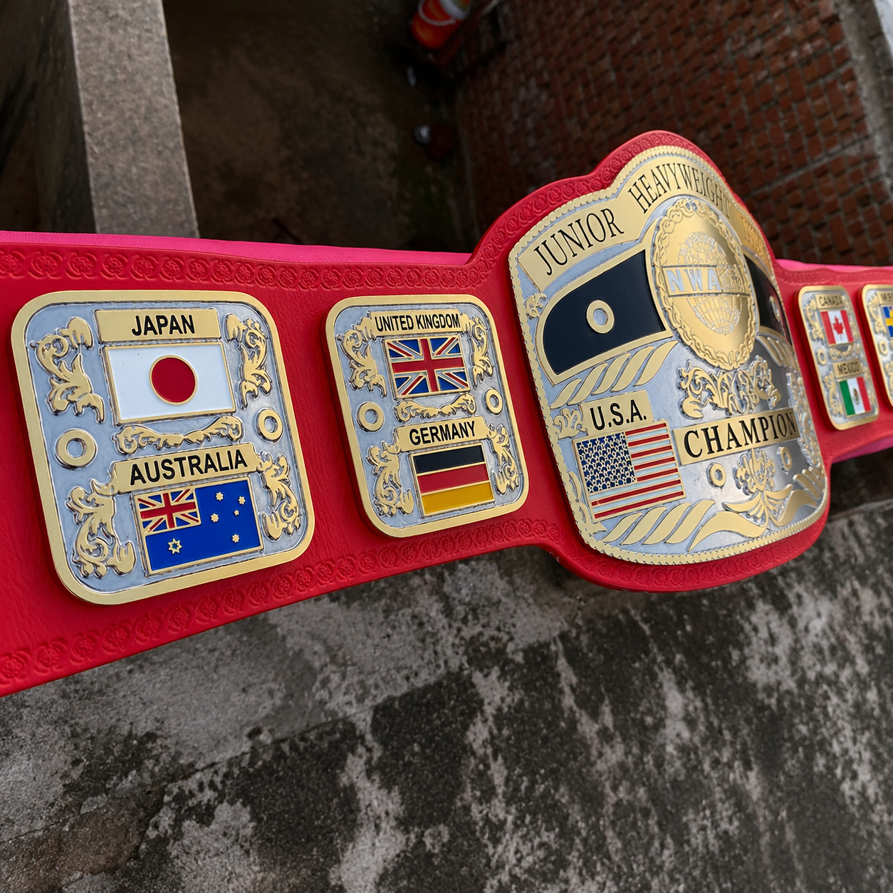 The 24K CNC NWA Junior Heavyweight Premium CNC Championship Belt Replica