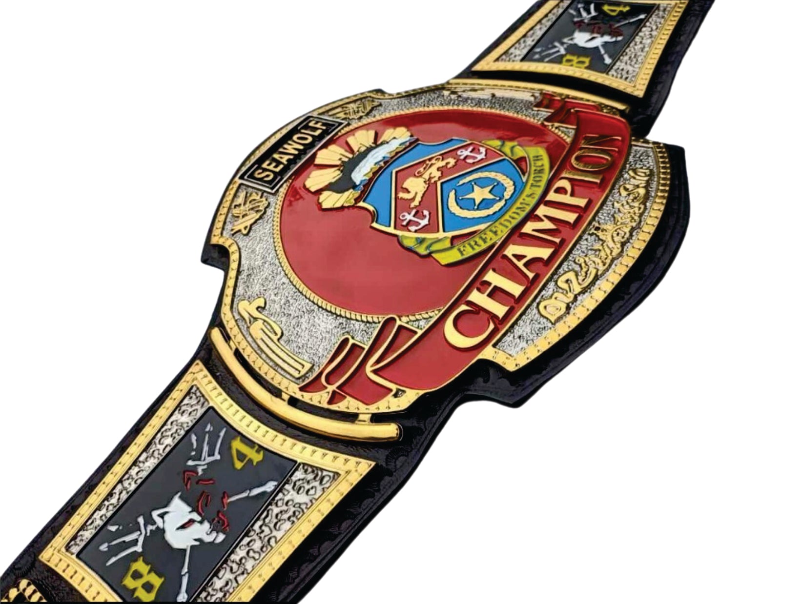 SEAWOLF US NAVY HD ENGRAVING CHAMPIONSHIP BELT Championship Belts Online