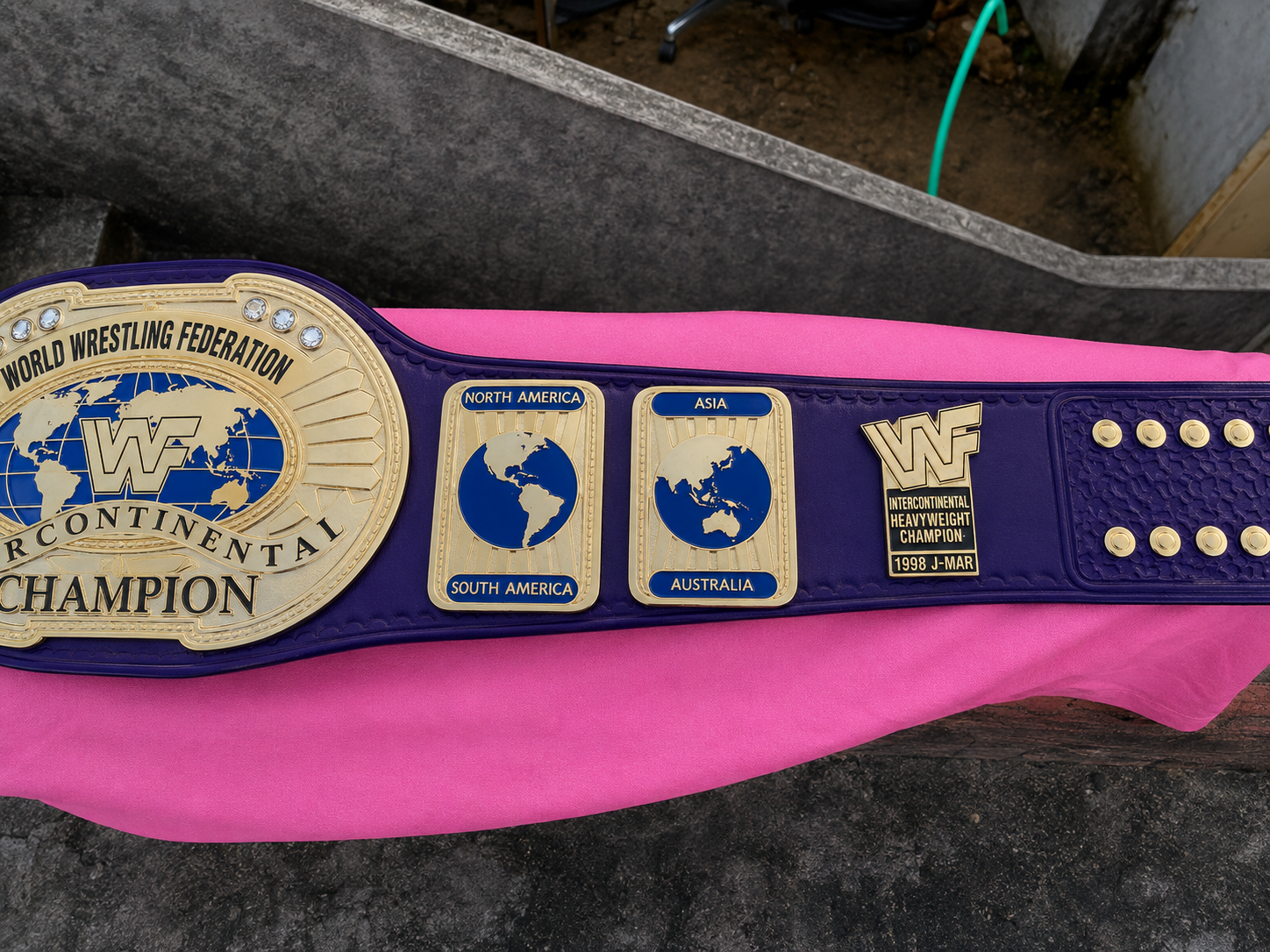 24K CNC WWF Intercontinental Championship Belt