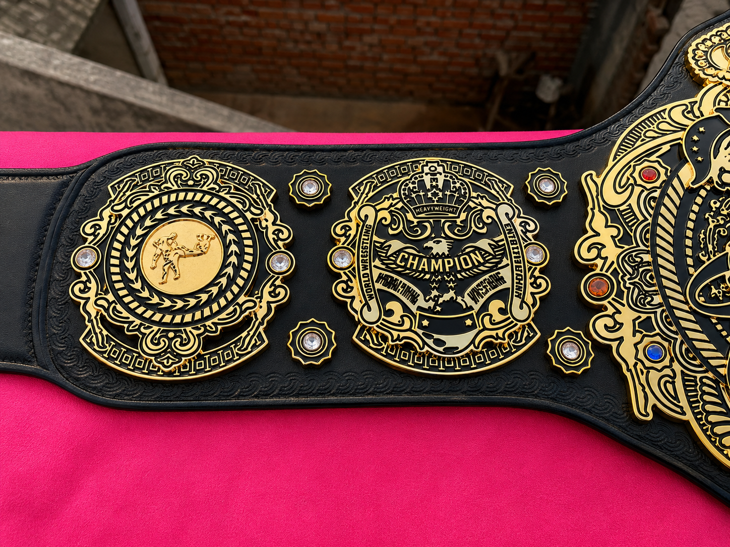 24K GOLD Tripple Crown World Heavyweight Premium CNC Championship Belt