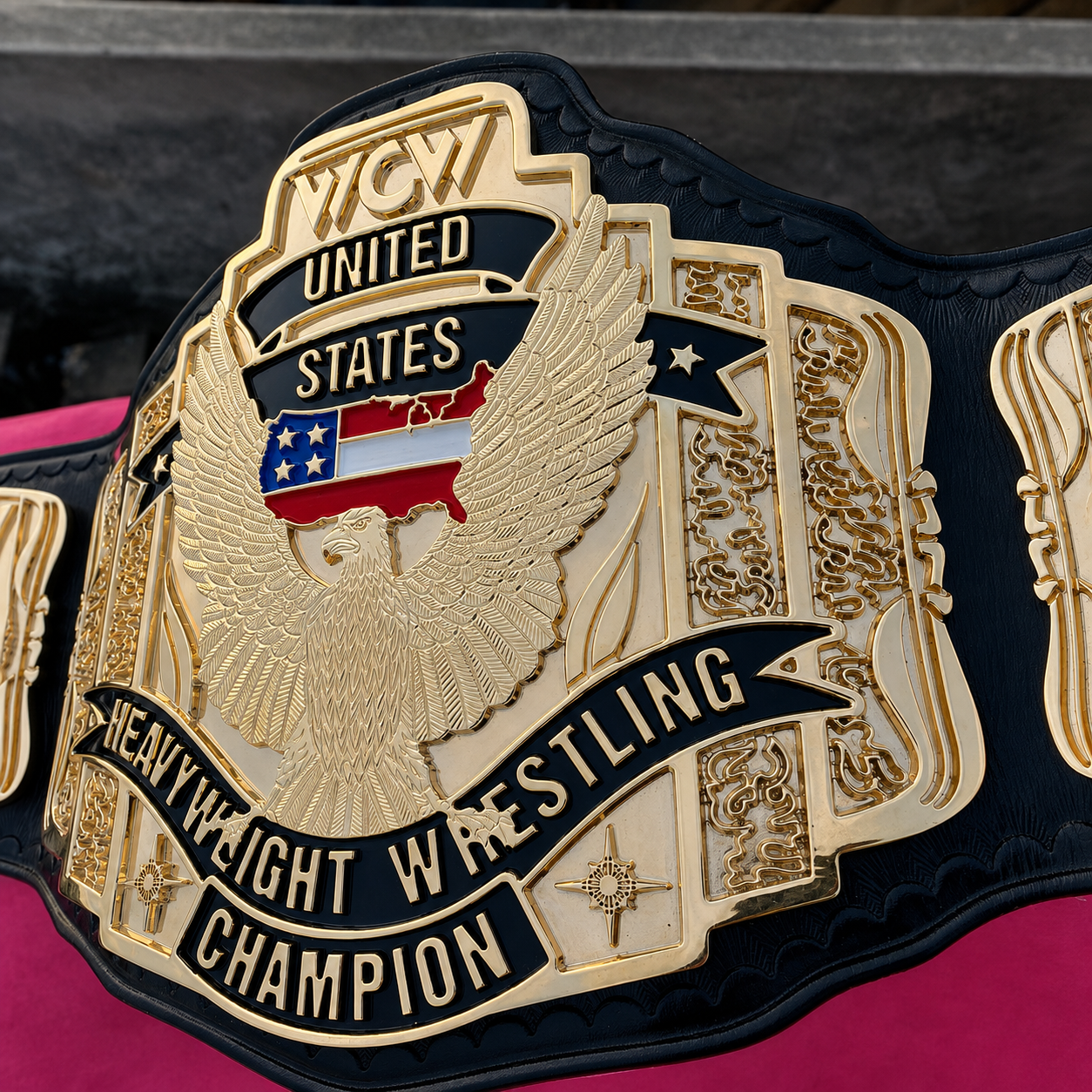 The 24K GOLD WCW United States Premium CNC Championship Belt Replica Re