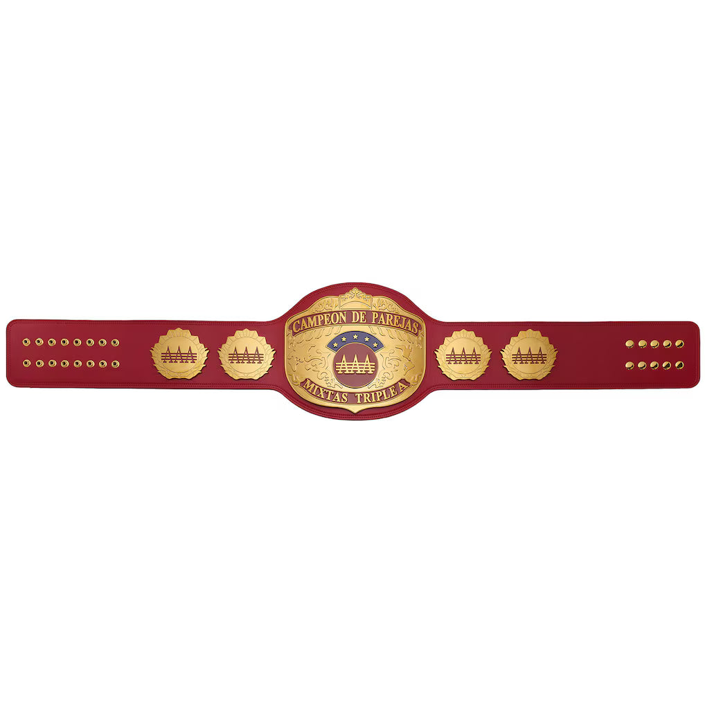 AAA World Mixed Tag Team Championship Replica Title Belt