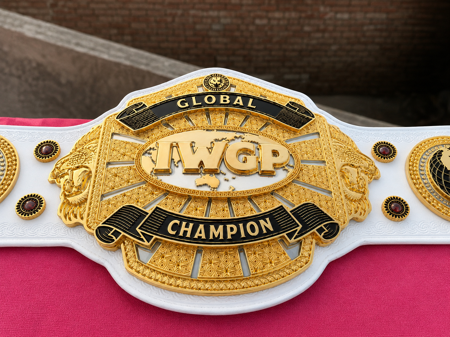 The 24K GOLD Global IWGP Premium CNC Championship Belt Replica
