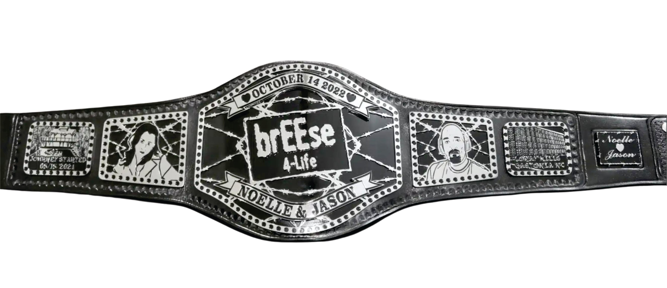 Breese 4-Life Noelle & Jason Championship Belt Championship Belts Online