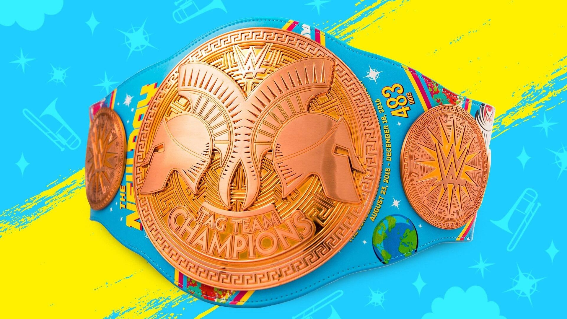 New Day Tag Team Championship Wrestling Title Belt