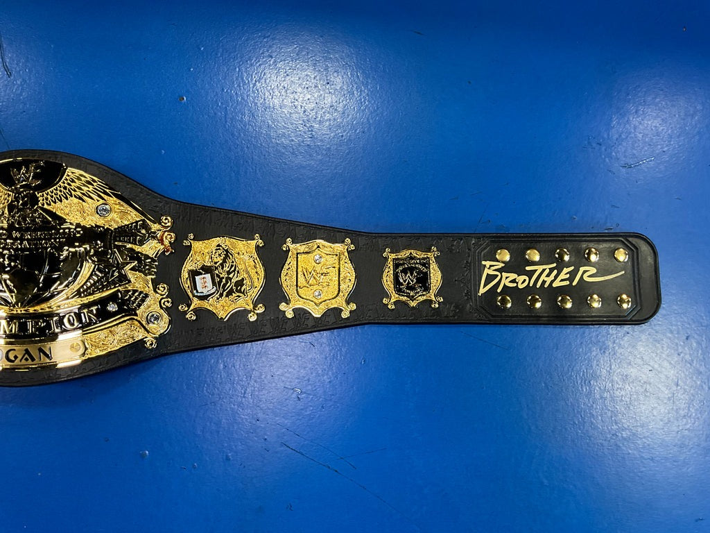 Hulk Hogan Undisputed World Heavyweight Championship Title Belt Replica Autographed Championship Belts Online