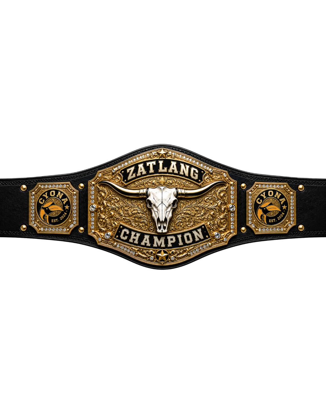 Zatlang and zaumcawh Custom wrestling replica Title Belt CnC